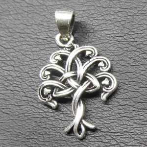 Colgante Del Árbol De La Vida Celta De Plata 925 Símbolo Joyería Nueva - Imagen 1 de 1