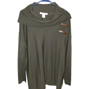 Merinowolle Ellen Tracy Pullover Gr. S Wasserfallausschnitt raffiniert klassisch elegant  - Bild 1 von 6