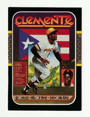 Tarjeta rompecabezas Donruss Roberto Clemente #612 1986 Foto 1 de 2