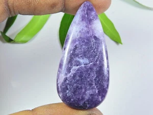 57CTS. PIEDRA PRECIOSA SUELTA PERA LEPIDOLITA PÚRPURA NATURAL 23X48X06 MM w057 - Imagen 1 de 9
