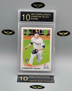 2013 Topps Update Miami Marlins CHRISTIAN YELICH #US290 rookie RC mint LRG 10 - Picture 1 of 2