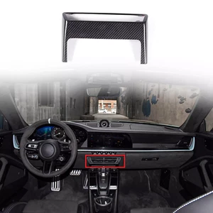 Dry Carbon Fiber Center Console Air Vent For Porsche 911 992 Carrera 4 2019-2022 - Foto 1 di 4