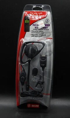 GE/Sanyo Cellular Hands Free Headset For Use with Nokia 5100, 6100, 7100 Phones - Image 1 of 2