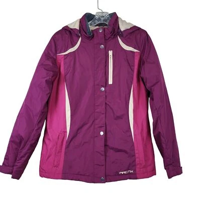 Arctix Niñas XL 16 Rosa Magenta Impermeable Aislado Esquí Nieve Chaqueta Con Capucha 5K Foto 1 de 4