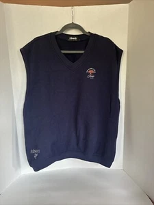 ⭐️KIAWAH GOLF CLUB - OCEAN COURSE Mens Cotton Best Navy Vintage Ashworth - Picture 1 of 6