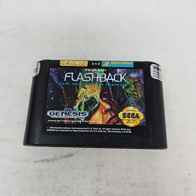 FLASHBACK QUEST FOR IDENTITY Sega Genesis Game Cartridge ONLY - Tested - Image 1 of 4