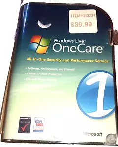 Windows Live One Care-Antivirus/Antispyware w/Key & COA,CIB - Picture 1 of 6