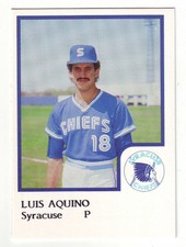 1986 Procards Syracuse Chiefs Luis Aquino - Toronto Blue Jays
