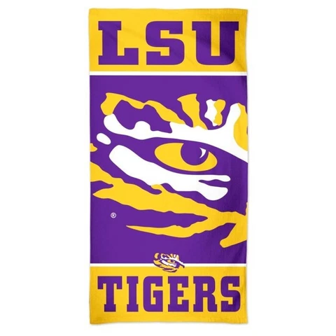 LSU Tigers NCAA 30" x 60" Beach Towel McArthur Cover