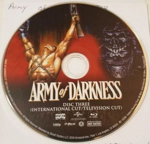💿VINTAGE💿Army Of Darkness💿D3 Int & TV Cuts💿Bluray 1992💿TESTED💿No Tracking - Bild 1 von 2