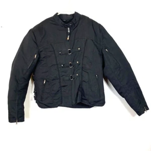 Xelement Women's Black Armored Motorcycle Jacket Sz XL - Picture 1 of 9