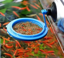 Aquarium Feeding Ring Square Fish Tank Floating Food Tray Feeder Plant Suction