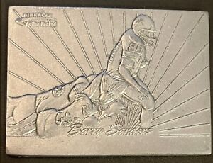 1996 Barry Sanders Pinnacle Action Packed SCULPTOR'S PROOF #5 PEWTER RARE