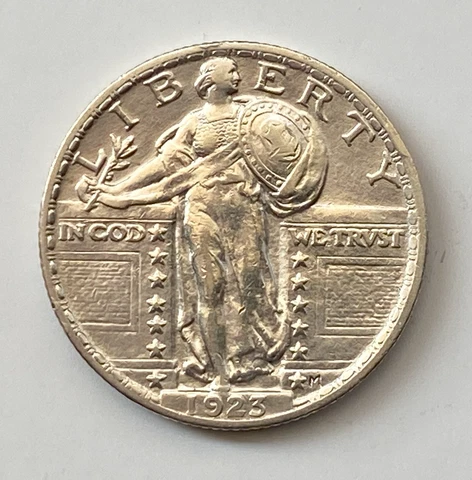 1923 Standing Liberty Silver Quarter (Var. II) - Free Shipping Cover