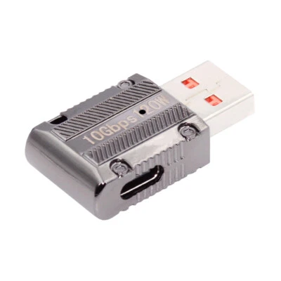 Type-C Female to USB Male Mecha Cyberpunk Style 90 Degree Right Angled Slim Type - Image 1 of 4