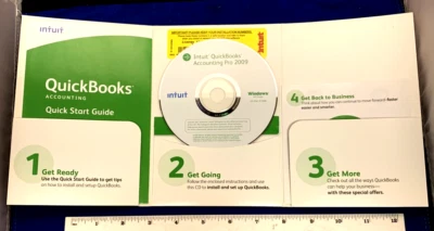 INTUIT QUICKBOOKS PRO 2009 FOR WINDOWS FULL RETAIL US VERSION  - Image 1 of 4