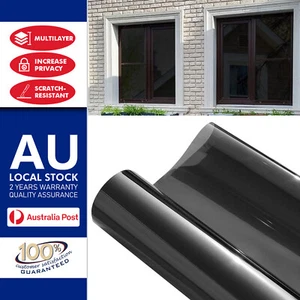 50x200cm Total Blackout Privacy Glass Window Film Block Out Furniture Stop Fade - Picture 1 of 13