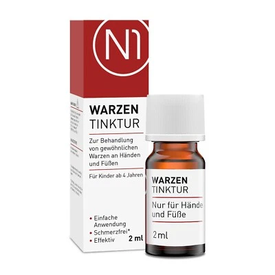 N1 HEALTHCARE N1 Warzen Tinktur 2 ml - Warzenentferner Warzen entfernen Warzenstift Warze