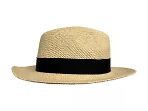 Cappello Uomo paglia BARBISIO Made in Ecuador fabbricato in Italia con grogrè - Foto 1 di 4