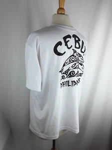 CEBU PHILIPPINES SOUVENIR women's t shirt XL Dolphins white - Picture 1 of 4