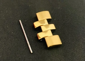 GENUINE VERSUS VERSACE COLONNE WATCH BRACELET LINK GOLD STAINLESS STEEL 22 MM - Picture 1 of 8