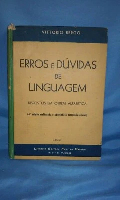 Erros e Duvidas de Linguagen Volumes I and II, 1944, Portuguese language, 200218 - Image 1 of 3