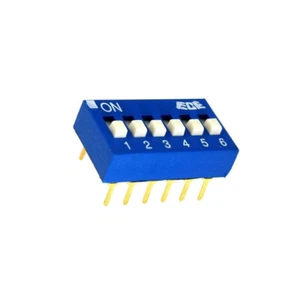 EDG106S Schalter: DIP-SWITCH Anzahl Sektionen: 6 ON-OFF 0,025A/24VDC ECE - Picture 1 of 1