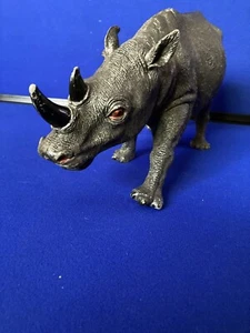 vintage PVC Rhinoceros figurine animal made in China - Picture 1 of 12
