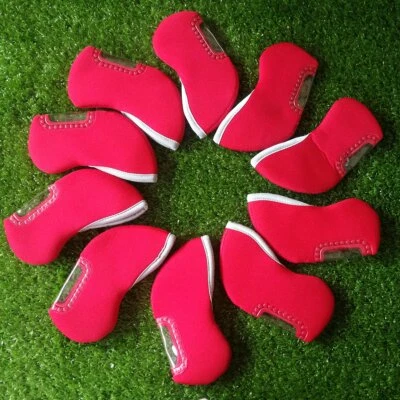 10pcs/set Neoprene Golf Club Iron Head Covers with Windows Fit Most Brands Irons - Image 1 of 4