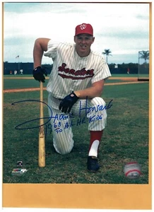 Frank Howard AUTOGRAPHED 8x10 PHOTO SIGNED 1968 & 70 HR KING WASHINGTON SENATORS - Picture 1 of 1