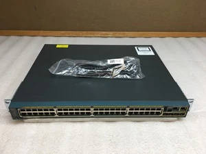 Cisco Catalyst WS-C2960S-48FPS-L 48-Port Gigabit PoE+ Switch 4x SFP w/ Rack Ears - Picture 1 of 11