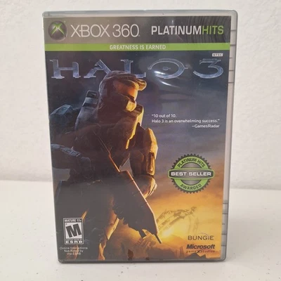 Halo 3 Xbox 360 CIB Platinum Hits Edition with Manual & Poster - Image 1 of 4