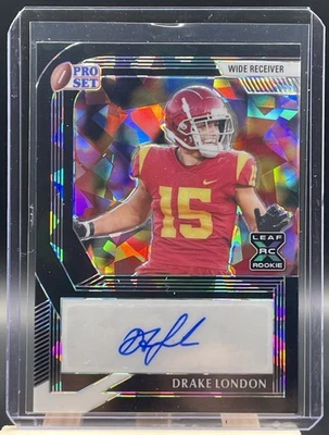 2022 Leaf Trading Pro Set Drake London Auto /10 FALCONS PA-DL1 - Image 1 of 2