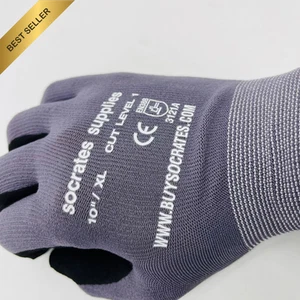 Heavy Duty Nitrile Gloves XL Disposable Industrial Waterproof Chemical Resistant - Picture 1 of 12