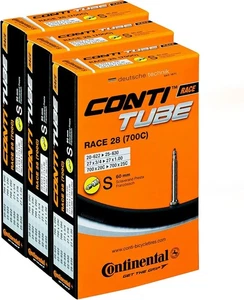3x Continental Fahrrad Rennrad Schlauch Race 28″ 18-25/622-630 60mm SV, Presta - Bild 1 von 1
