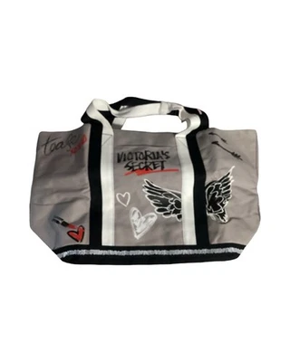 Victoria's Secret Taylor Mae Tease Graffiti Large Shopper Travel Beach Tote Bag - Image 1 of 4