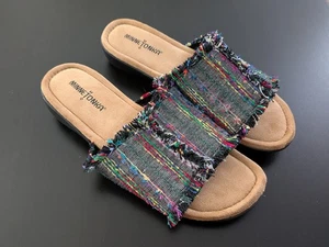 Minnetonka Samara bunte Boho Sandale Pantoletten Größe 9 WW 9 Weite - Bild 1 von 9