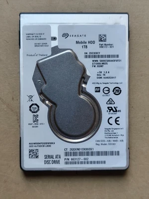 Seagate ST1000LM035 1TB 2,5" HDD Festplatte 5400rpm 128MB SATAIII PS4 - Bild 1 von 4