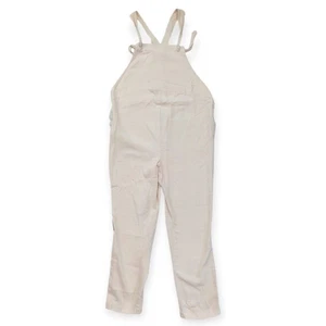 Hatch Maternity Overalls Womens 1 Small Coveralls Cream Knit Cotton Made In USA - Picture 1 of 12