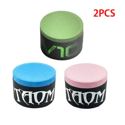 2 Pcs TAOM V10 Chalk Round Billiard Chalk Pool Snooker Chalk Accessories - image 1 of 4