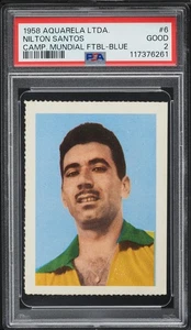 1958 Aquaria Ltda * NILTON SANTOS * Campeao Mundial * BRASILIEN * PSA 2 * LOW POP - Bild 1 von 2