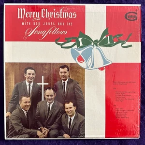 SONGFELLOWS w/ BOB JONES Merry Christmas LP GOSPEL SINGTIME Xian Mono RARE EX/NM - Picture 1 of 6