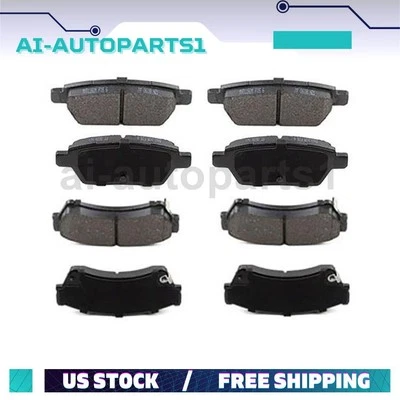 For 2006 2007 2008 2009 2010 2011 2012 Ford Fusion Pair Front + Rear Brake Pads - Image 1 of 4