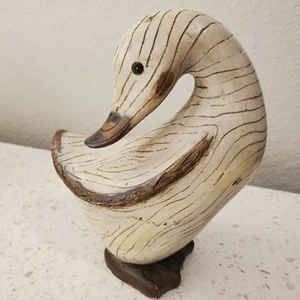 Vintage Pfaltzgraff Carved MCM Wooden Duckling Geese Statue Figurine 5.5" x 4" - Picture 1 of 6