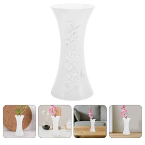 2 Pcs Blumenvase Aus Kunststoff Vasen Wiederverwendbare Hohe Bodenvase - Bild 1 von 12