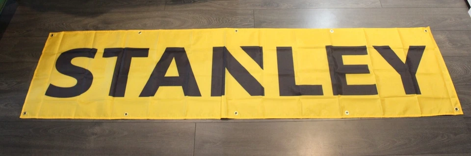 Stanley Tools Bandera Bandera Grande 2x8 pies Amarillo Ferretería Tienda Foto 1 de 4
