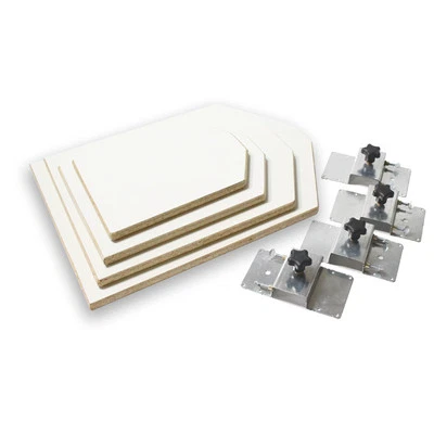 NTL Screen Printing Platen / Neck Cut Pallet Starter Kit - 4 platens and 4 brackets!