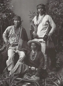 Postcard Navajo Scouts in Apache Campaign of 1886 (Repro) Photo: Ben Wittick MNT - Picture 1 of 1