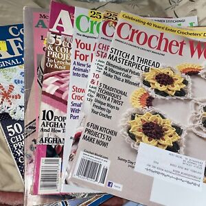 Vintage Mccall's Lot Of 6 Needlework & Crafts Magazines From 1980s to 2000s