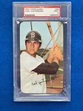 1971 TOPPS SUPER CARL YASTRZEMSKI #49, BOSTON REDSOX, HOF - MINT PSA 9 - YAZ!!!